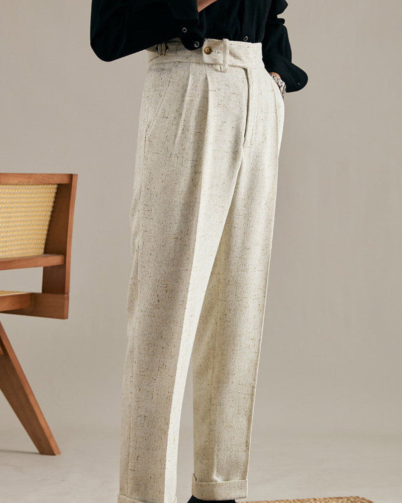 Napoli™ Linen Blend Belted Trousers