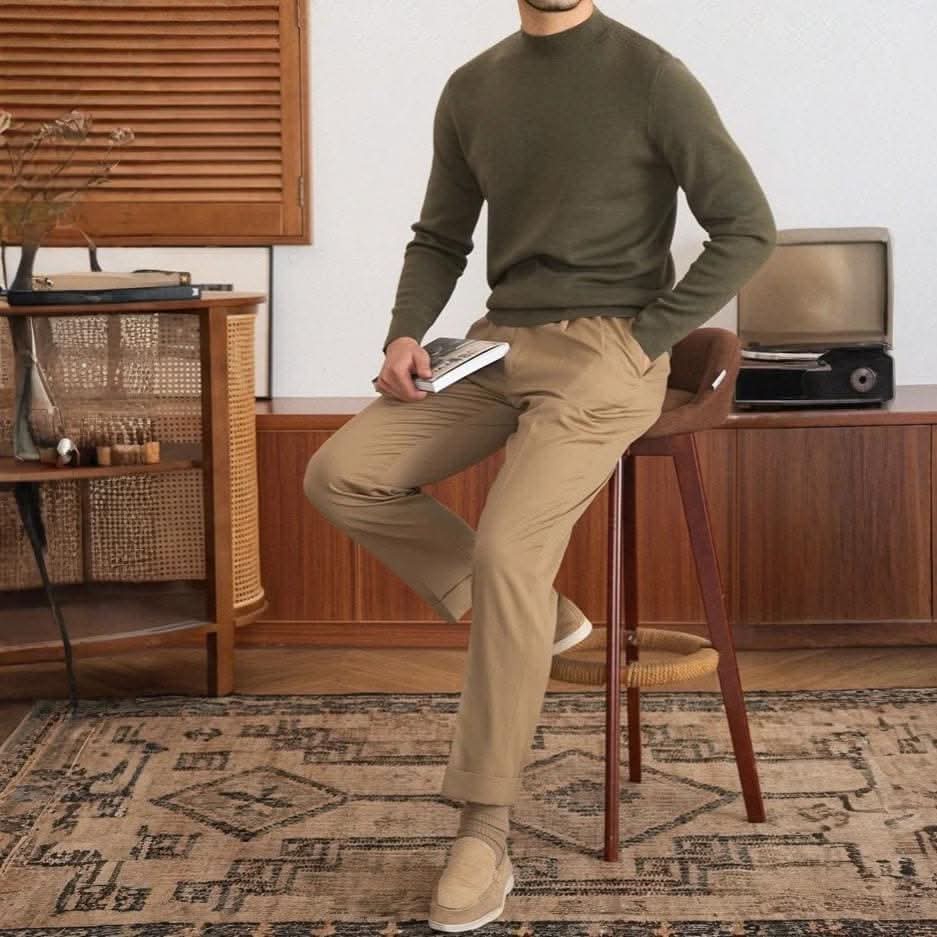 Copenhagen Wool Semi-High Neck Pullover