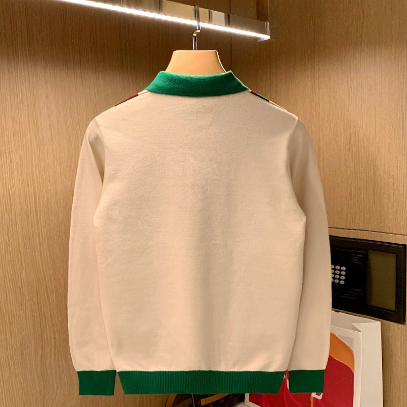 Windsor Striped Polo Sweate