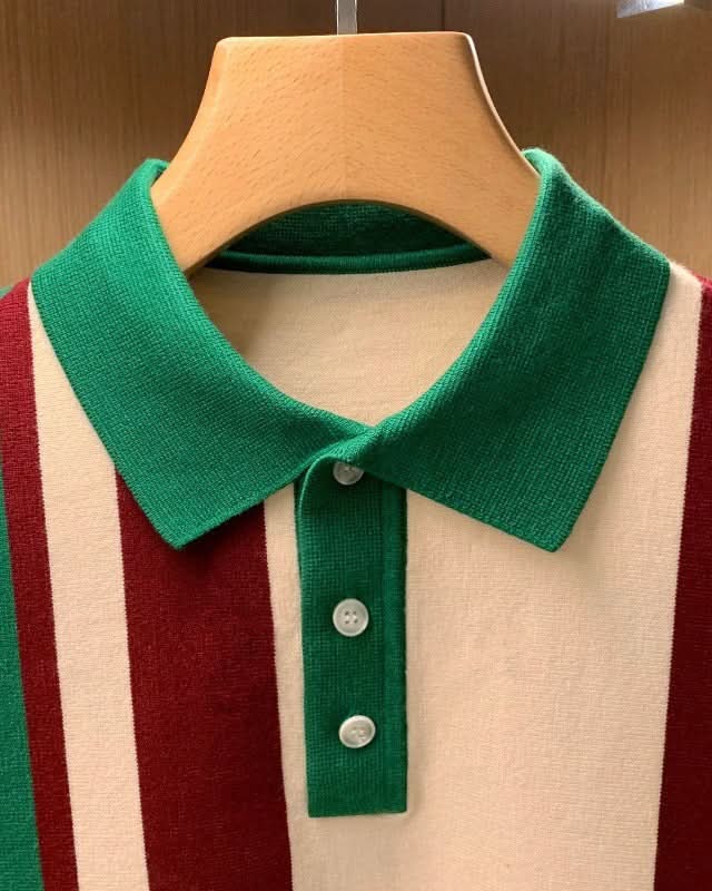 Windsor Striped Polo Sweate