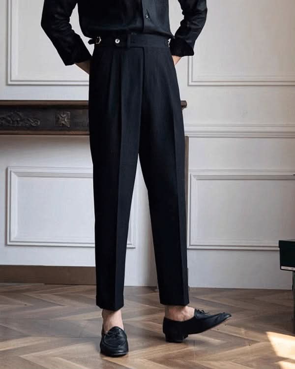 Ravenna Trousers – High-Waist Double Pleat