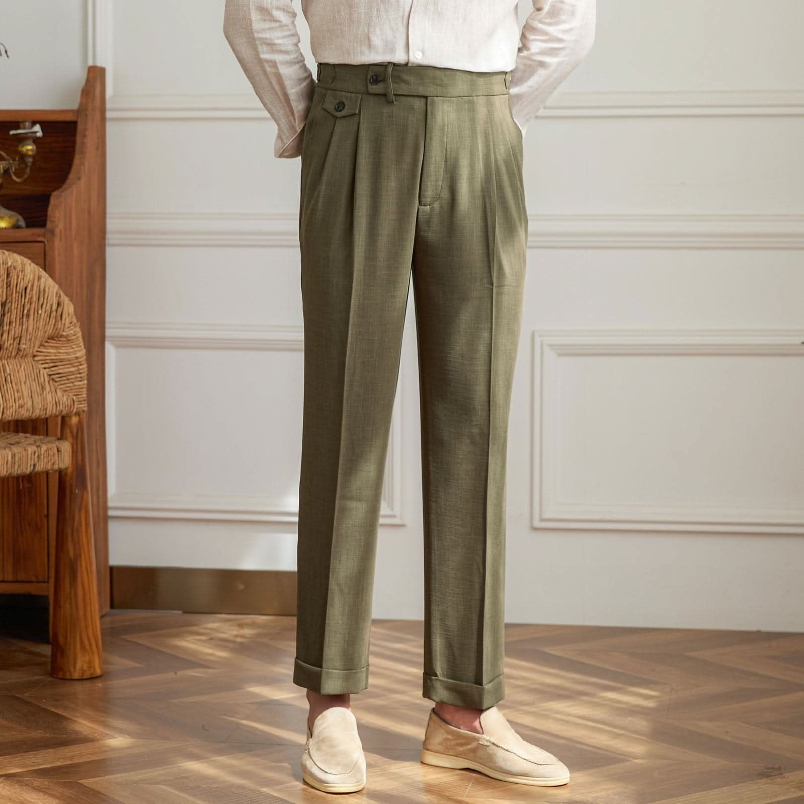 **Kensington_Trousers:_Embrace_British_Sophistication_with_Modern_Comfort_|_Premium_Stretch_&_Breathable_Cotton_Blend**