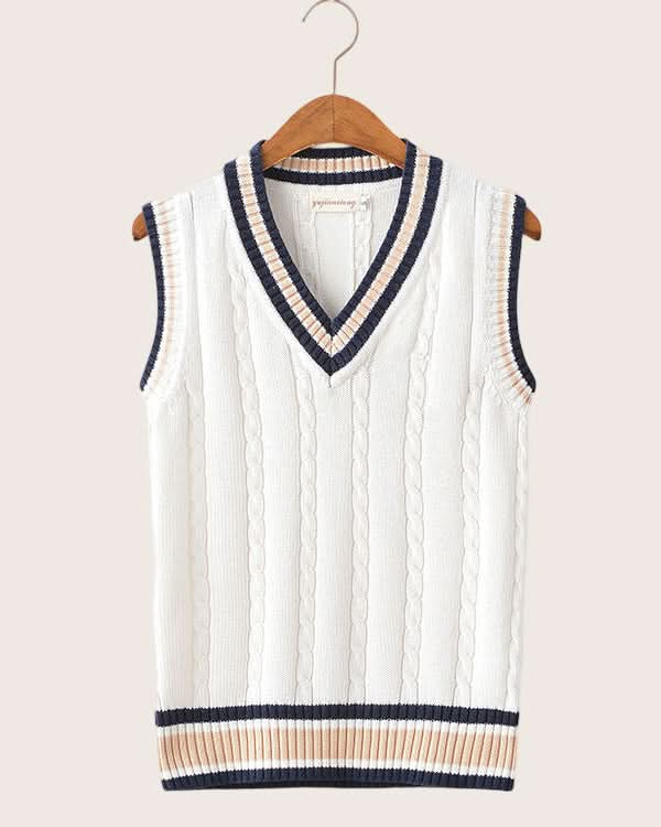 Pembroke™ – College Style Knitted Sweater Vest