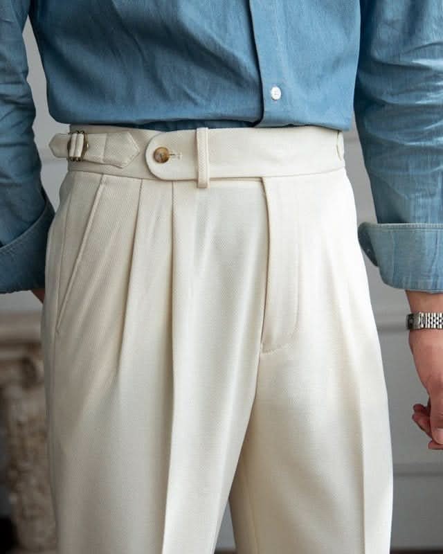 Cortina Wool Trousers - Balfour Atelier - Fabric Blend - CJXX183231508HS - Cream -