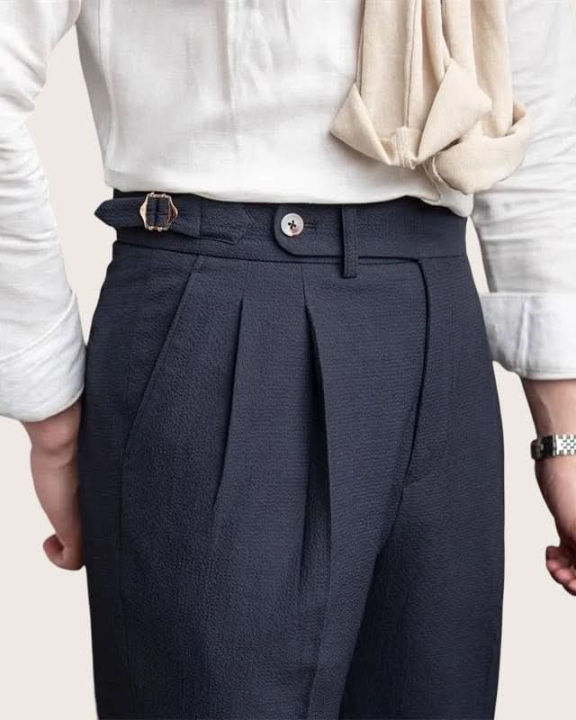 Ravenna Trousers – High-Waist Double Pleat