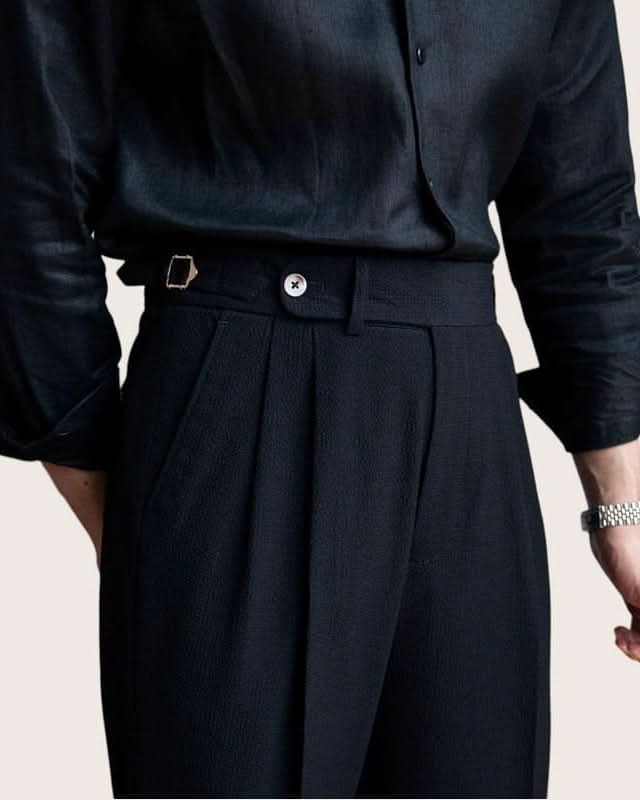 Ravenna Trousers – High-Waist Double Pleat