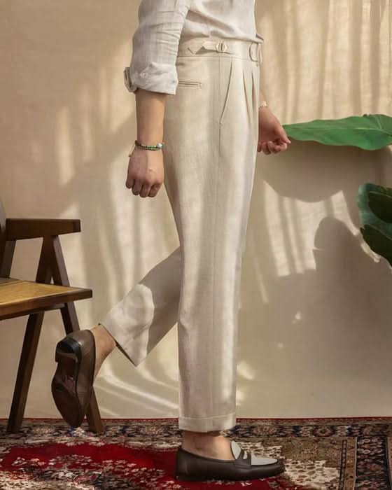 Ravenna Trousers – High-Waist Double Pleat