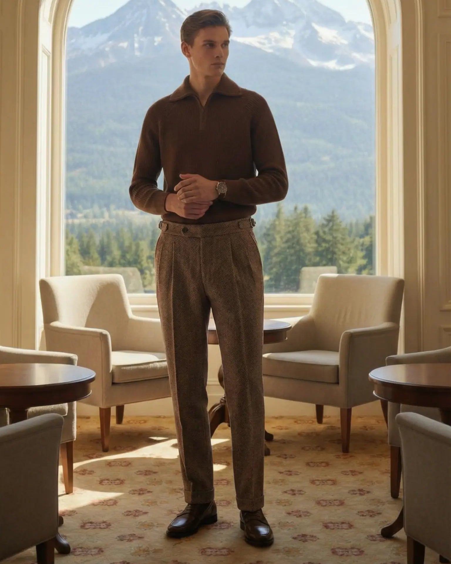 Mayfair Herringbone Trousers