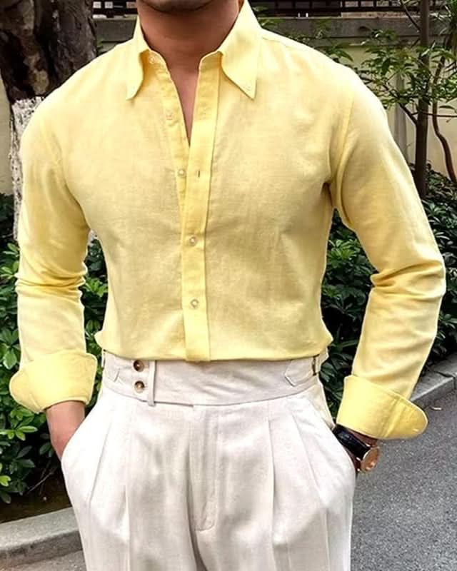 Albert Linen Shirt - Balfour Atelier - Cotton - Linen - CJDS177622801AZ - White -