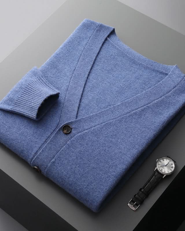 Ashford™ – Extrafine Wool V-Neck Cardigan