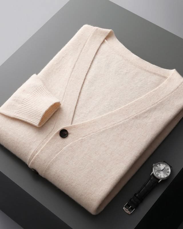 Ashford™ – Extrafine Wool V-Neck Cardigan