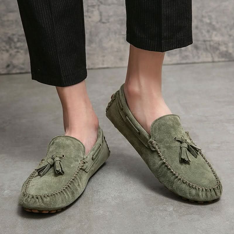 Da Vinci Suede Moccasins - Balfour Atelier - Suede - CJYD185478208HS - Olive -