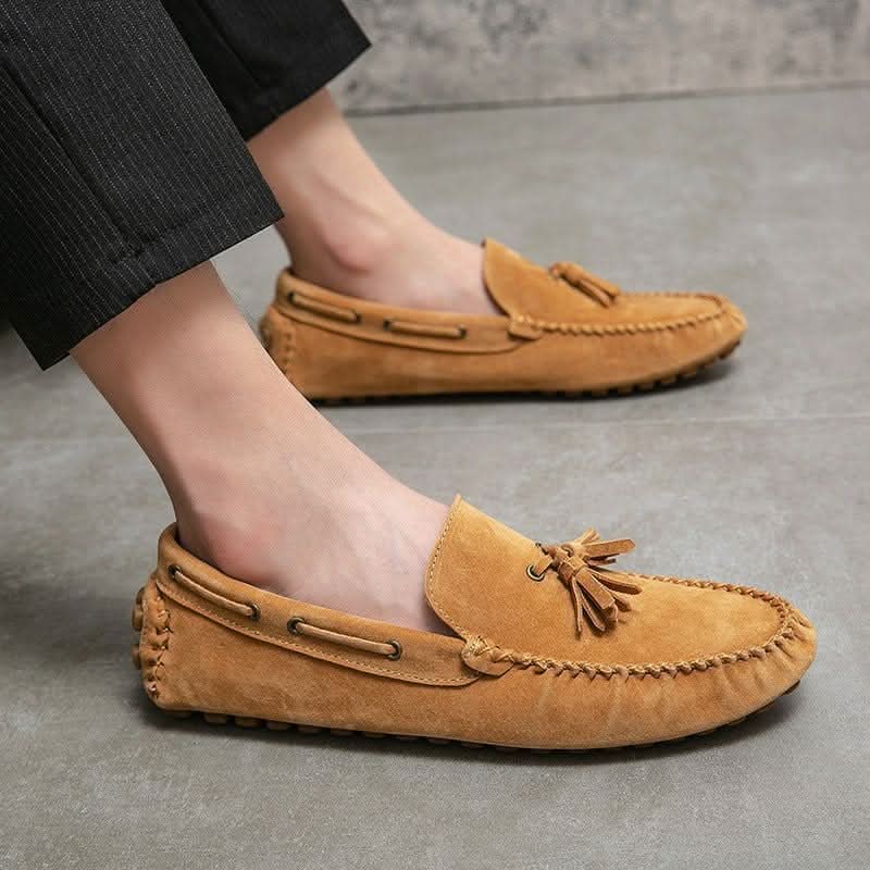 Da Vinci Suede Moccasins - Balfour Atelier - Suede - CJYD185478215OL - Camel -