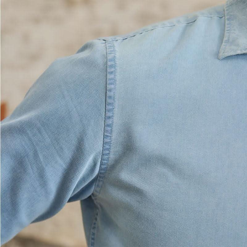 Eros Denim Shirt - Balfour Atelier - Cotton - CJDS202748401AZ - Sky Blue -