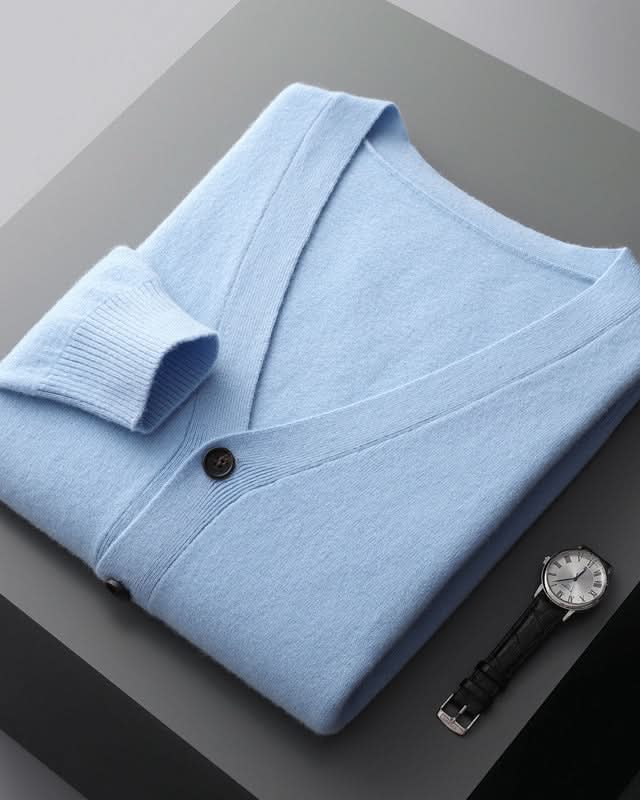 Ashford™ – Extrafine Wool V-Neck Cardigan