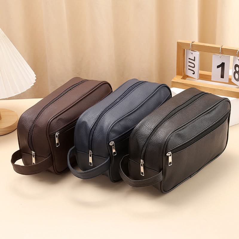 UrbanHold™ – Waterproof Leather Toiletry Bag