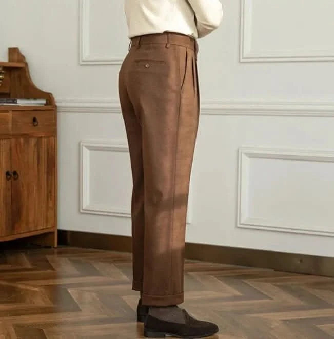 London Trousers - Balfour Atelier - Fabric Blend - CJXX189733208HS - Coffee -