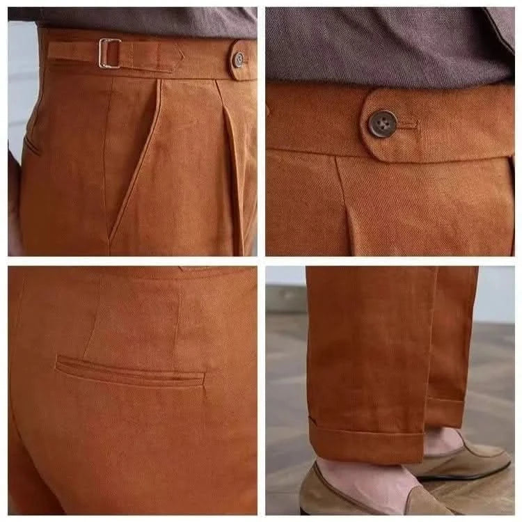 Positano Linen Trousers - Balfour Atelier - Linen - 14:202997806#Caramel color;5:100014064 - 29 -