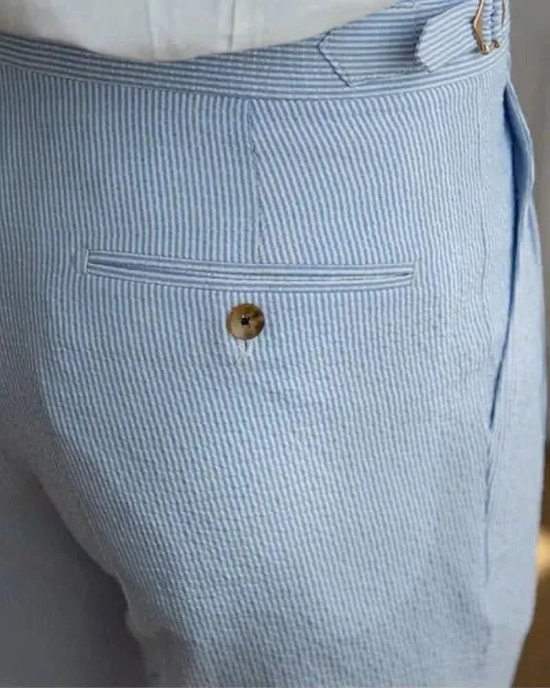 Salina Seersucker Trousers - Balfour Atelier - Seersucker - CJYD213700201AZ - 28 -