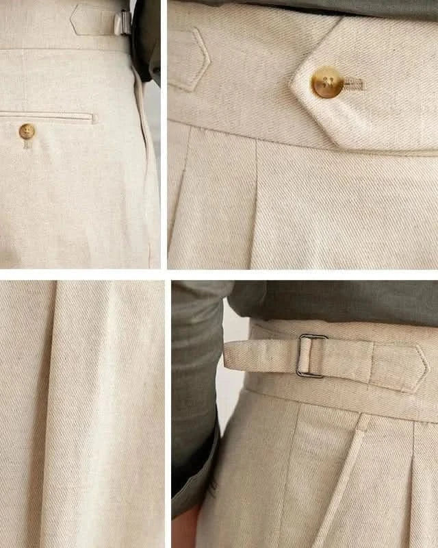 Taormina Linen Trousers - Balfour Atelier - 14:200002130;5:100010486 - Beige -