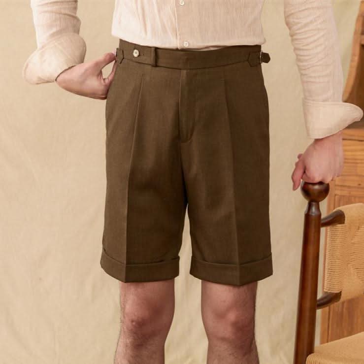 Verona Vintage Shorts - Balfour Atelier - Fabric - CJYD206702609IR - Coffee -