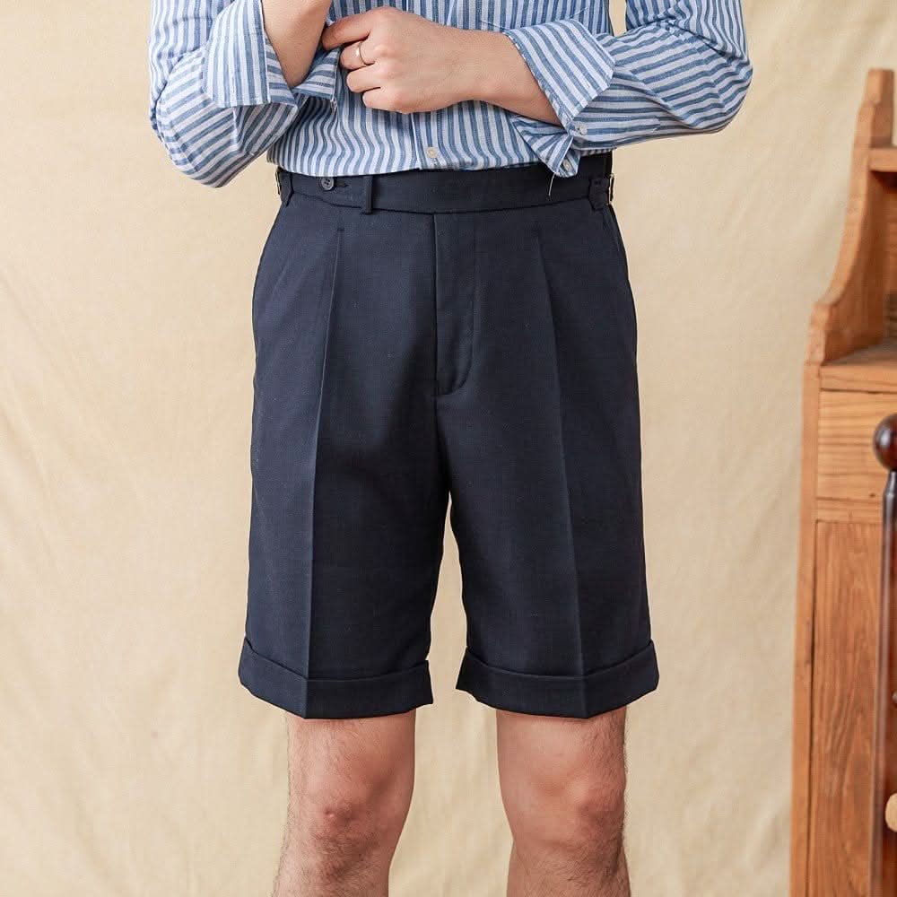 Verona Vintage Shorts - Balfour Atelier - Fabric - CJYD206702616PK - Navy Blue -