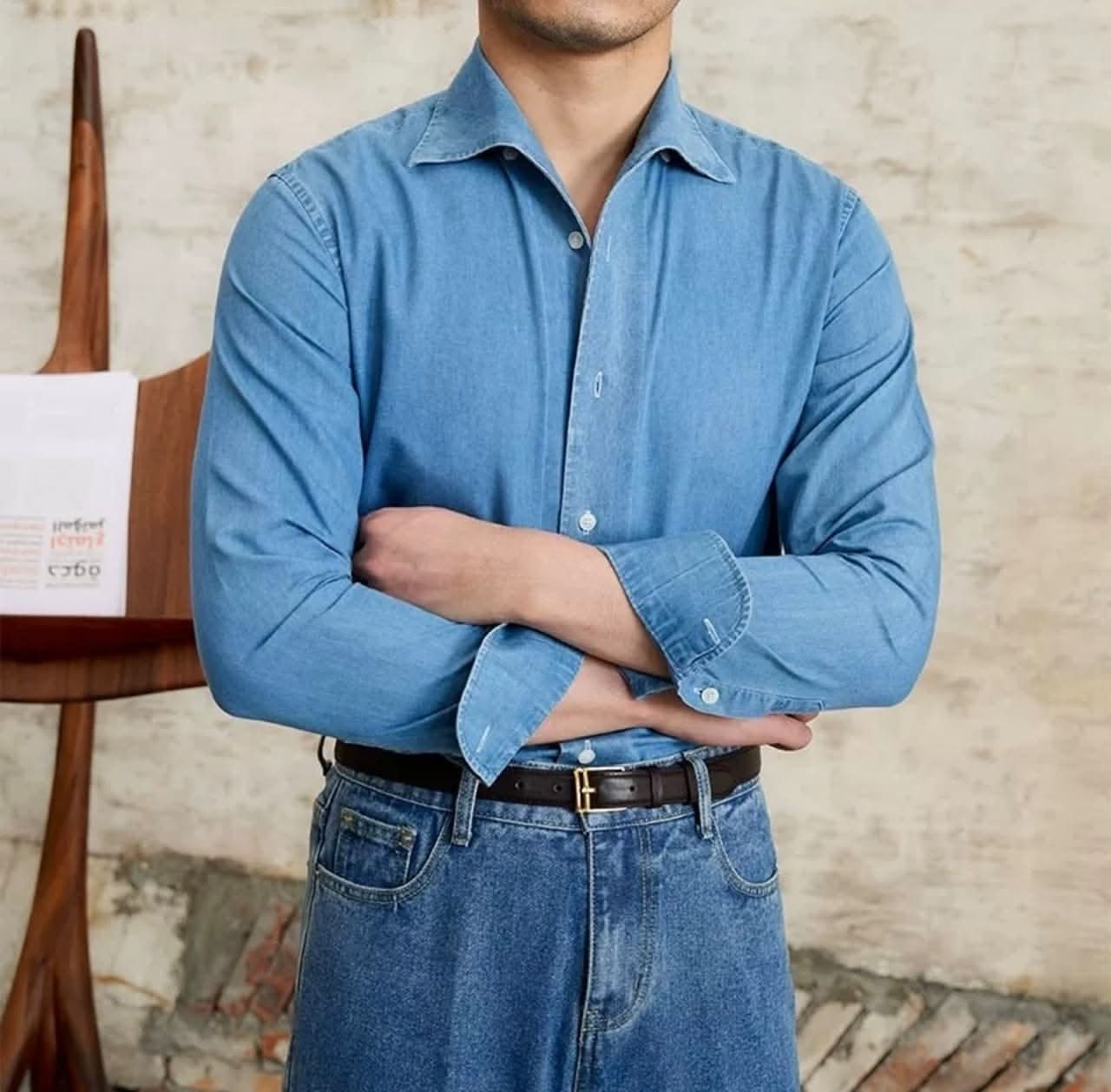 Eros™ – Modern Cut Denim Shirt