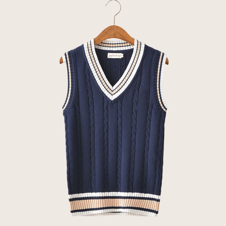 Pembroke™ – College Style Knitted Sweater Vest