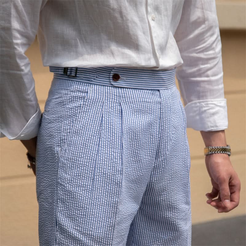 Sorrento™ – Striped Cotton Seersucker Shorts