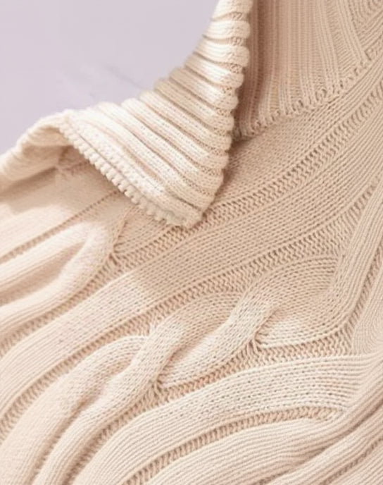 The Old Money™ Cotton Cable-Knit Sweater