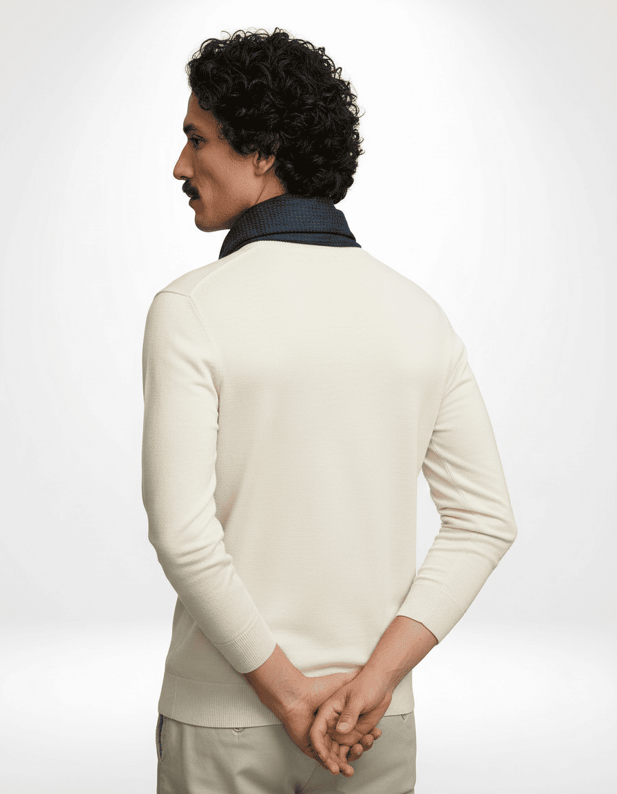 Mayfair™ Navy Herringbone Scarf