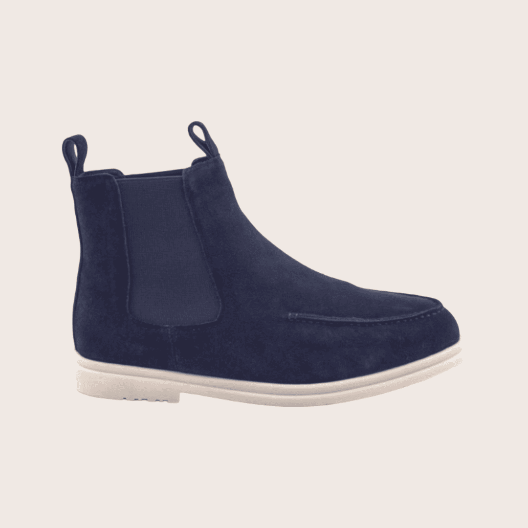 Men’s Louvre™ Chelsea Boot in Blue Suede – Balfour Atelier 2