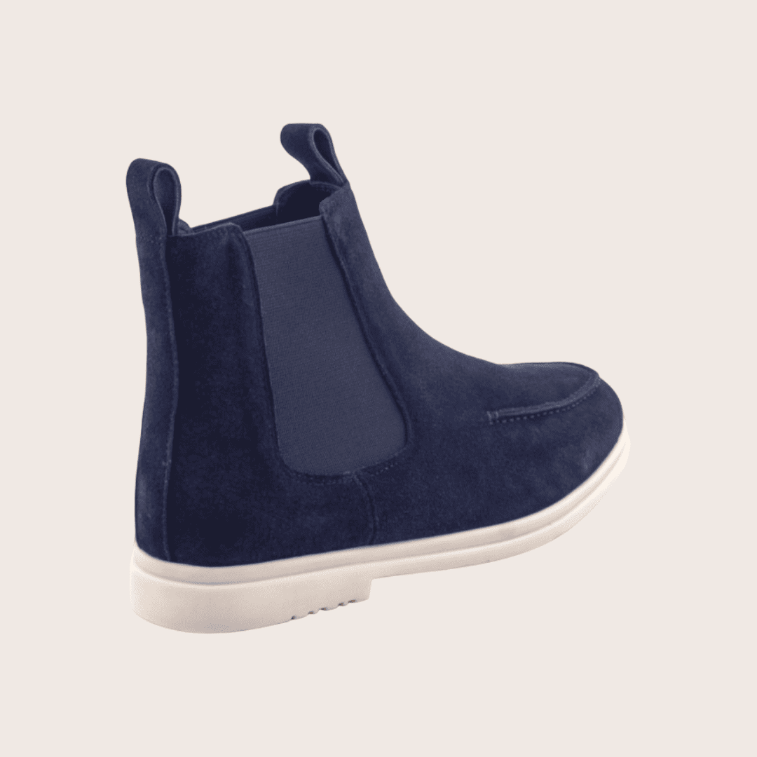 Men’s Louvre™ Chelsea Boot in Blue Suede – Balfour Atelier 3