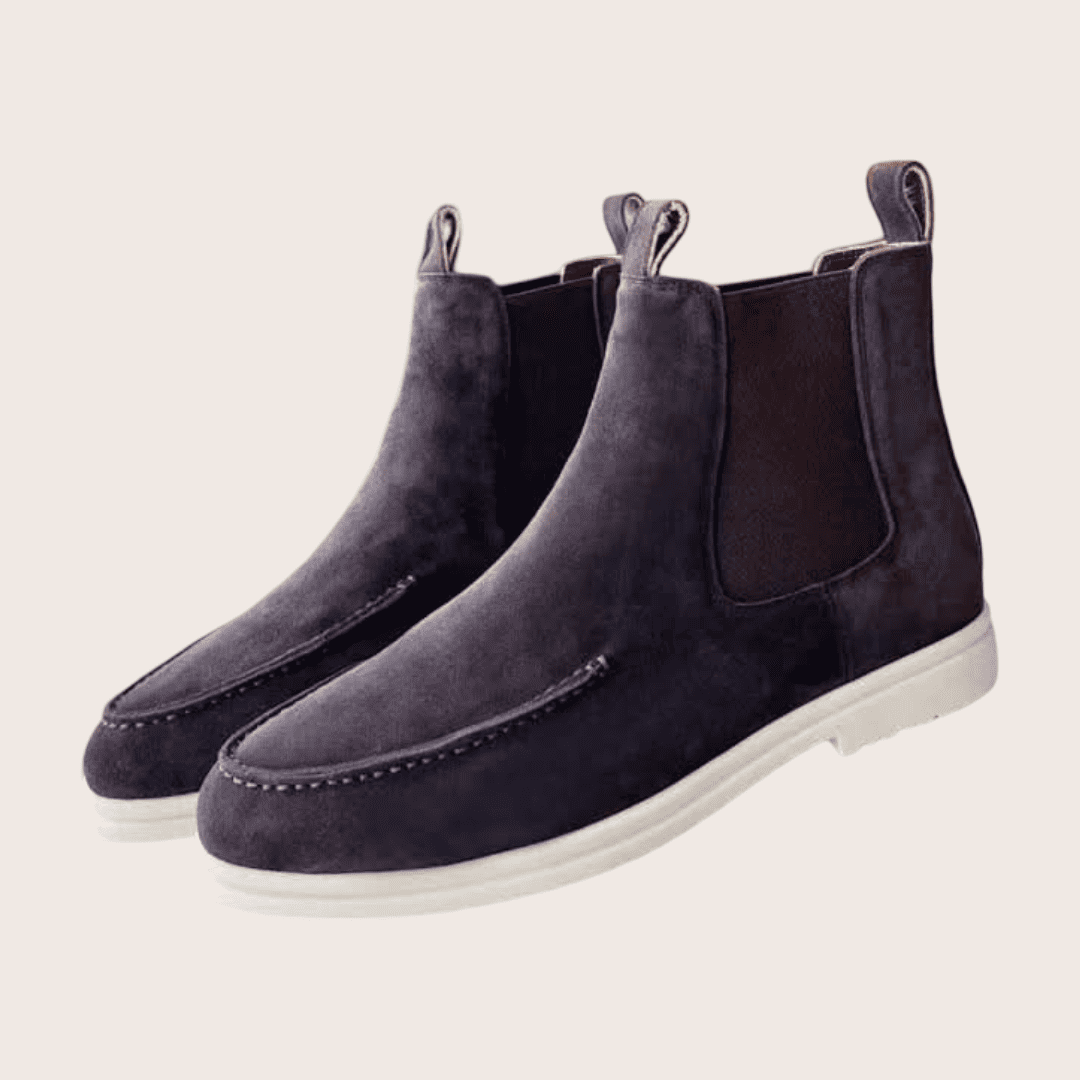 Men’s Louvre™ Chelsea Boot in Brown Suede – Balfour Atelier