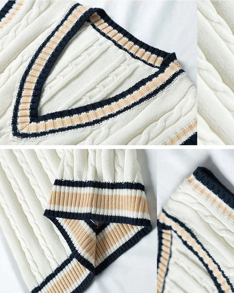 Pembroke™ – College Style Knitted Sweater Vest4