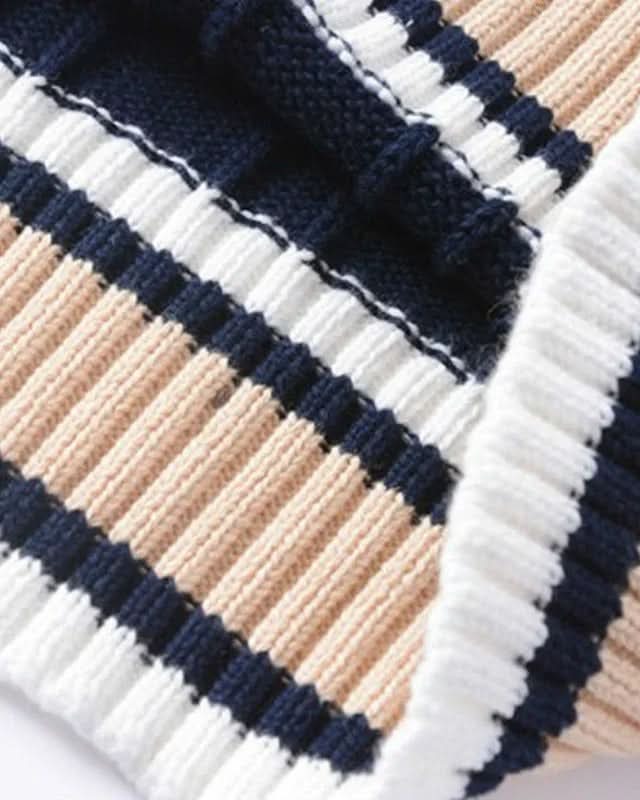 Pembroke™ – College Style Knitted Sweater Vest 002