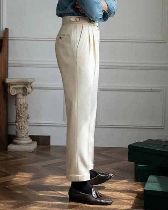Cortina Wool Trousers - Balfour Atelier - Fabric Blend - CJXX183231508HS - Cream - 