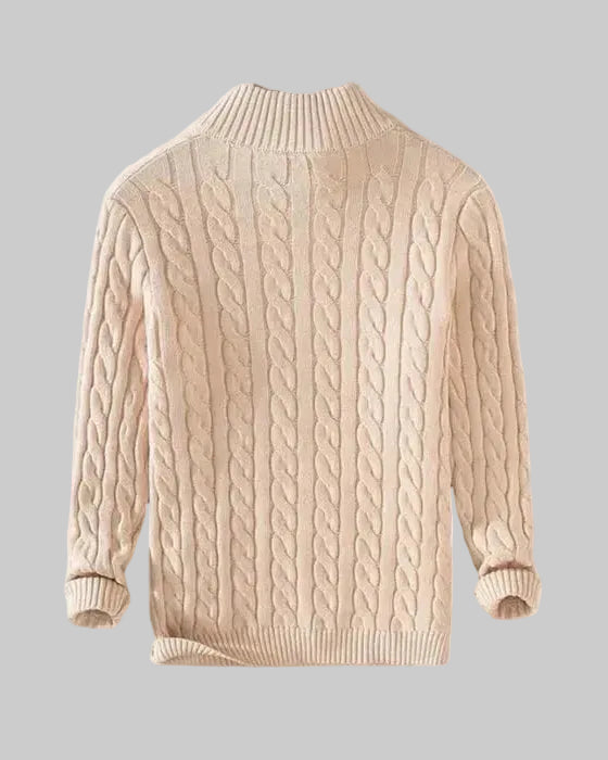 The Old Money™ Cotton Cable-Knit Sweater