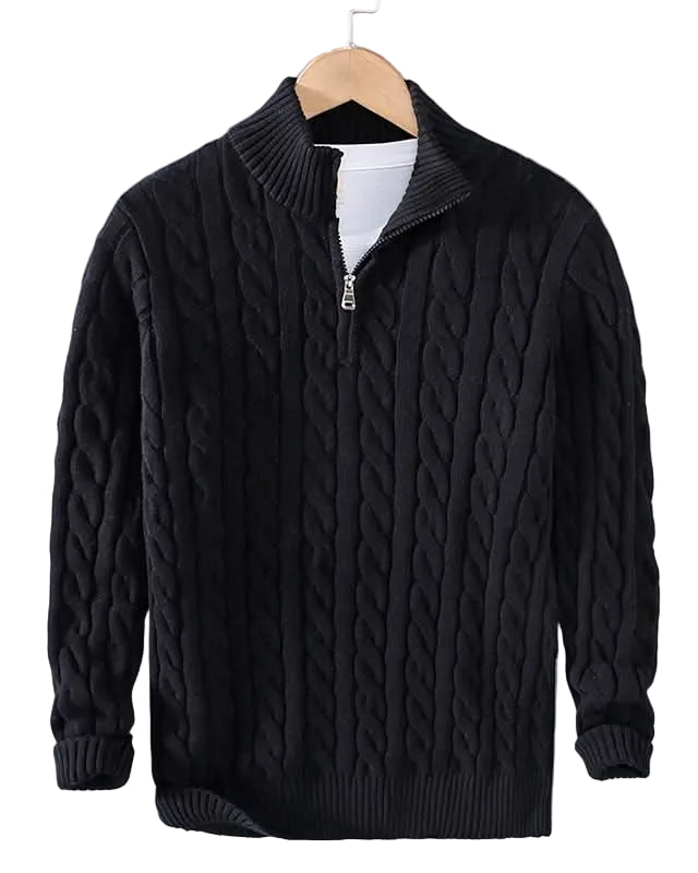 The Old Money™ Cotton Cable-Knit Sweater