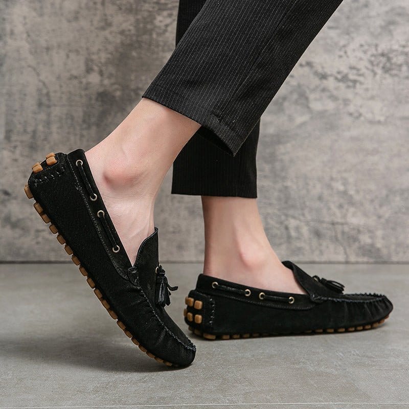 Da Vinci Suede Moccasins - Balfour Atelier - Suede - CJYD185478201AZ - Black - 