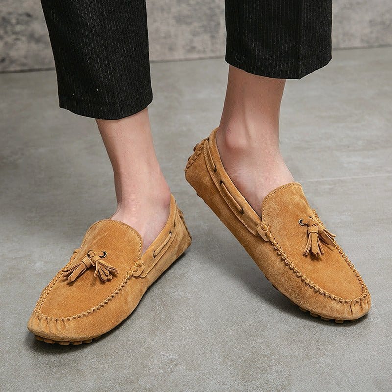 Da Vinci Suede Moccasins - Balfour Atelier - Suede - CJYD185478215OL - Camel - 