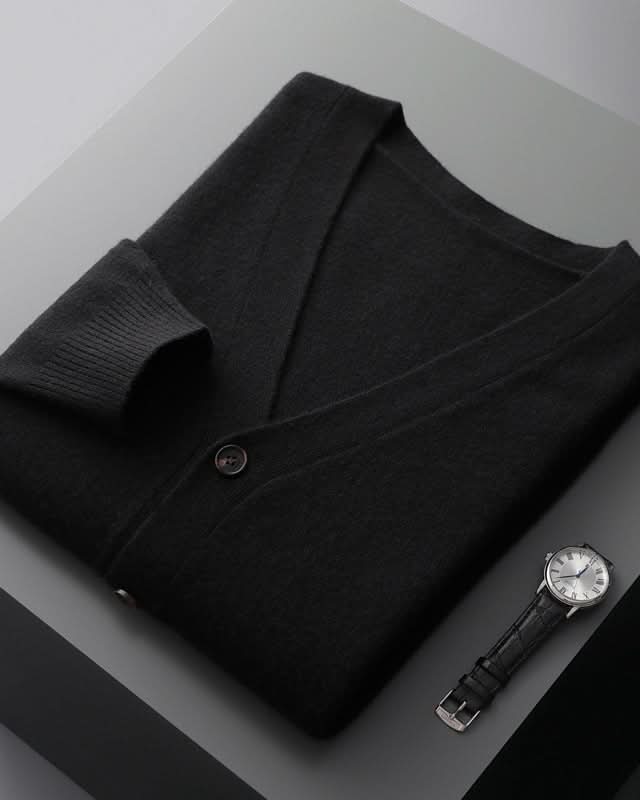 Ashford™ – Extrafine Wool V-Neck Cardigan