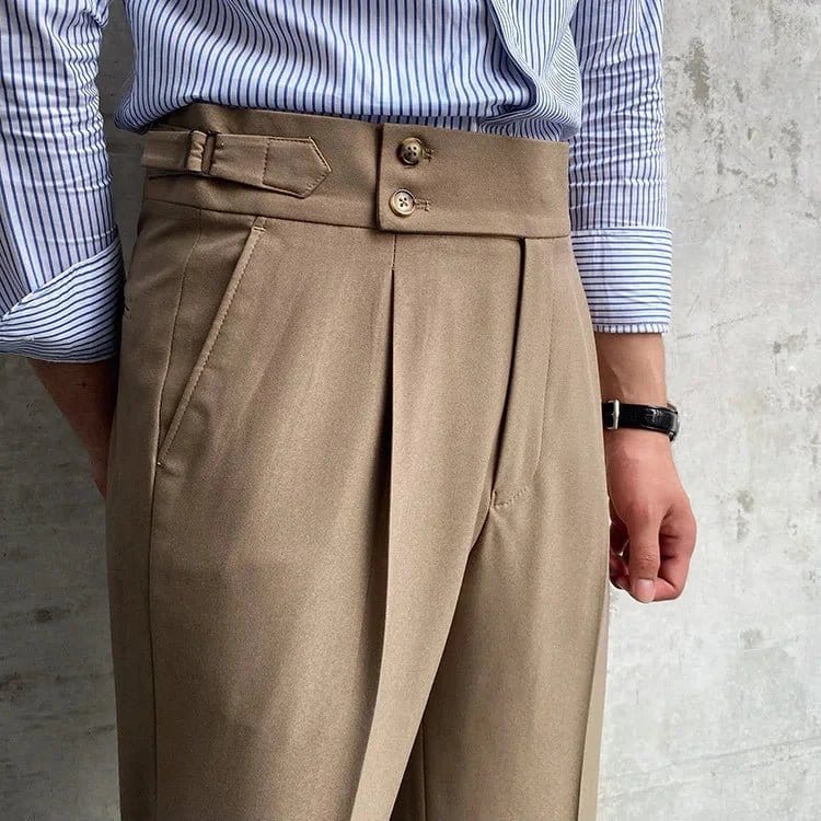 Napoli Tailored Trousers - Balfour Atelier - 14:200001438#Khaki;5:100010441 - Khaki - 