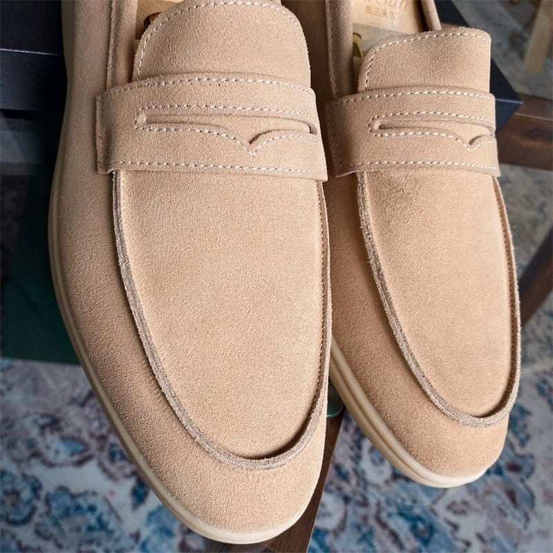 Picasso Suede Loafers - Balfour Atelier - Suede - CJNS180156401AZ - 38 - 