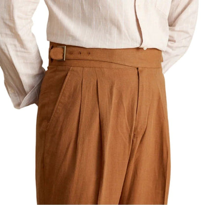 Portofino Linen Trousers - Balfour Atelier - Cotton - CJXX203259408HS - Cinnamon - 