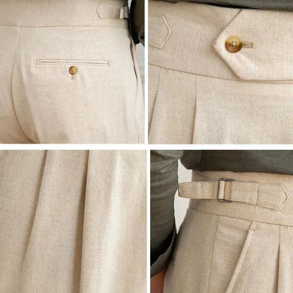 Taormina Linen Trousers - Balfour Atelier - 14:200002130;5:100010486 - Beige - 