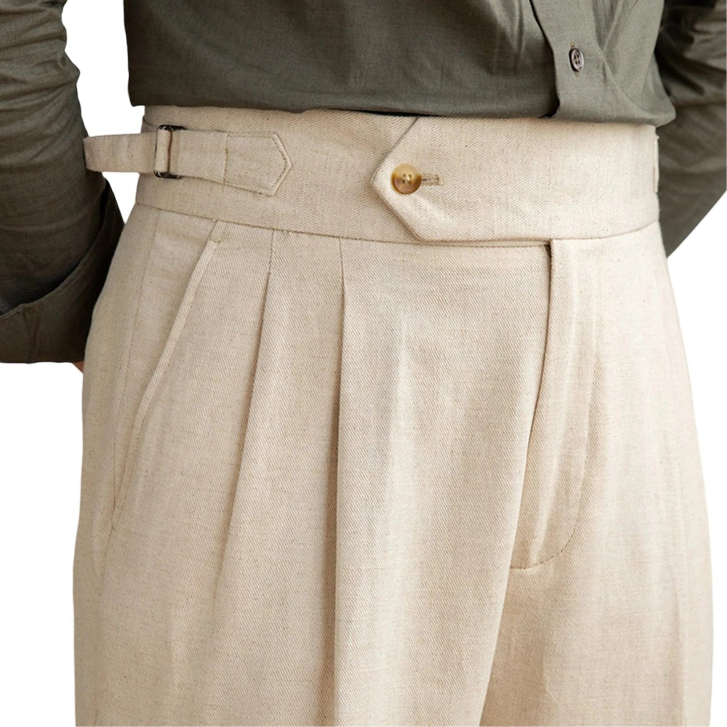 Taormina Linen Trousers - Balfour Atelier - 14:200002130;5:100010486 - Beige - 