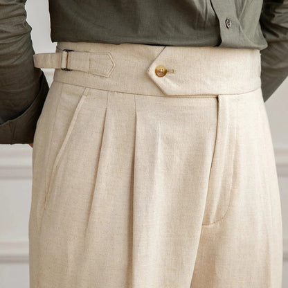 Taormina Linen Trousers - Balfour Atelier - 14:200002130;5:100010486 - Beige - 